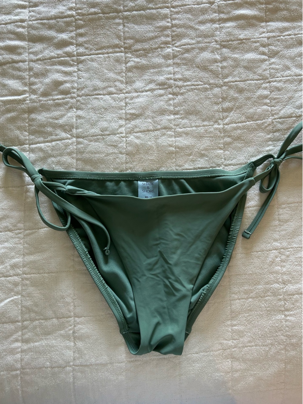 Shade & Shore Sage Green Tie-Side Bikini - Picture 5 of 8